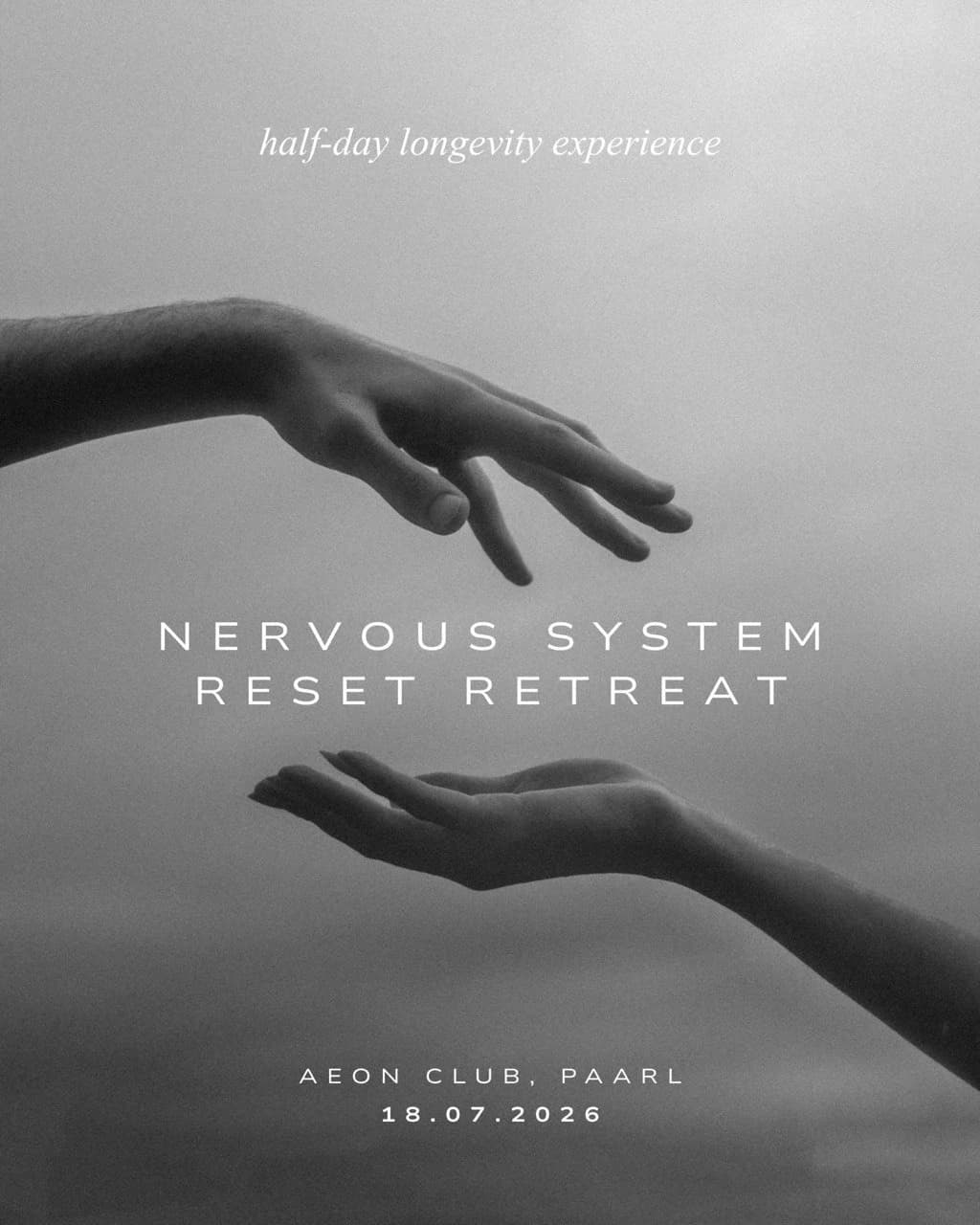 Nervous System Reset half-day experience event artwork